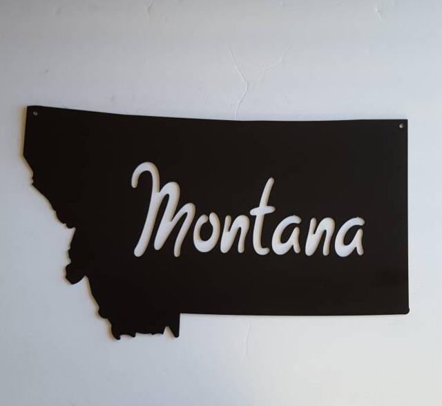 Montana Home Decor. Metal Wall Art. Gift. Souvenir. State. Birthday Gift - image 1