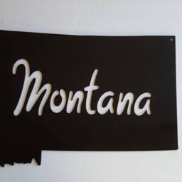 Montana Home Decor. Metal Wall Art. Gift. Souvenir. State. Birthday Gift - thumbnail 2