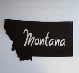 Montana Home Decor. Metal Wall Art. Gift. Souvenir. State. Birthday Gift - thumbnail 1
