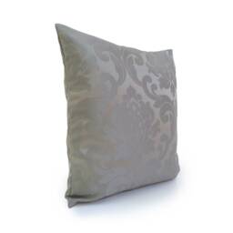 Gray Pillow, Throw Pillow Cover, Decorative Cushion Pillowcase, Accent Pillows, Toss Satin Blend, Home Decor - thumbnail 2