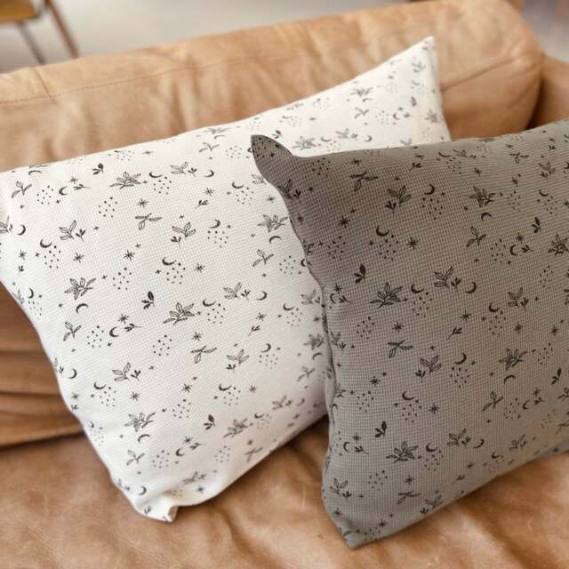 Cream & Khaki Custom Pillowcase 60x40cm in Double Gauze Oeko Tex - image 1