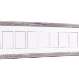 4x6 Multiple 2 3 4 5 6 7 8 9 10 11 12 13 14 Opening Driftwood Picture Frame With Mat, Multi Photo Collage - thumbnail 3
