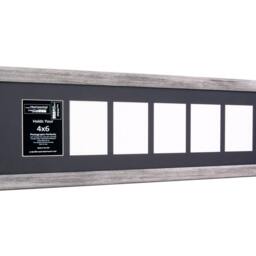 4x6 Multiple 2 3 4 5 6 7 8 9 10 11 12 13 14 Opening Driftwood Picture Frame With Mat, Multi Photo Collage - thumbnail 2