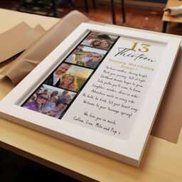 Personalised 13Th Birthday Photo Frame, Teen Milestone Keepsake Gift - thumbnail 2