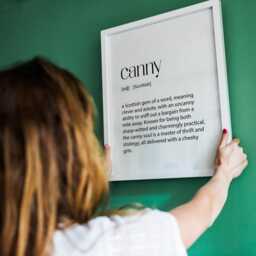 Canny Definition Print - Scottish Slang Wall Art, Funny Gift For Scots, Clever Home D??cor, Scottish-Themed Artwork Gallery Scot - thumbnail 3
