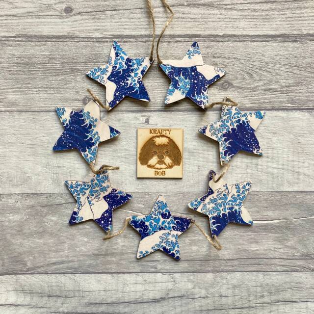 Nautical Bunting, Wooden Garland For Sailor, Maritime Wall Decoration, Coastal Gifts, Beach Lover Decor - image 1