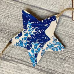 Nautical Bunting, Wooden Garland For Sailor, Maritime Wall Decoration, Coastal Gifts, Beach Lover Decor - thumbnail 3
