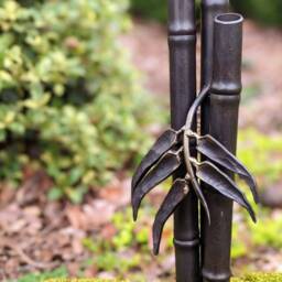 Hand Forged Iron Bamboo Sculpture, Blacksmith Art, Made in Usa - thumbnail 3