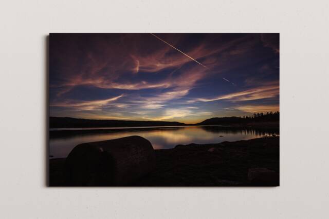 Big Bear Lake Sunset Print, Southern California Wall Art - image 1