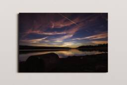 Big Bear Lake Sunset Print, Southern California Wall Art - thumbnail 1