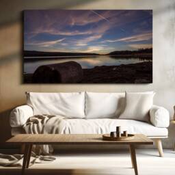Big Bear Lake Sunset Print, Southern California Wall Art - thumbnail 2