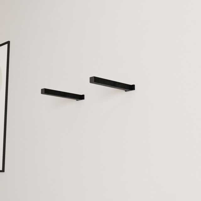 Square Steel Piping Shelf Brackets Heavy-Duty Industrial Wall Mount - image 1