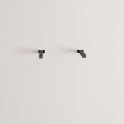 Square Steel Piping Shelf Brackets Heavy-Duty Industrial Wall Mount - thumbnail 3