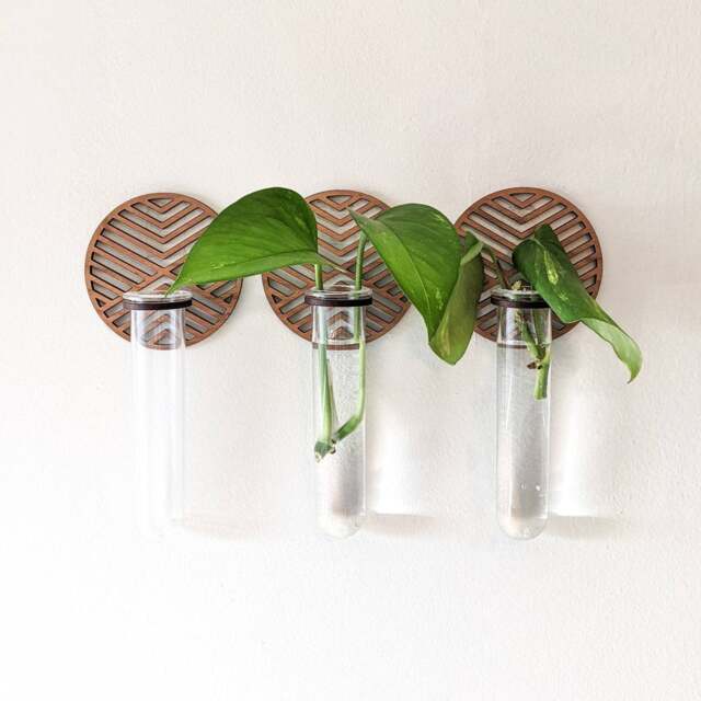 Wall Hanging Graphic Circle Propagation Vase - image 1