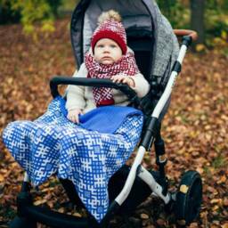 Knitted Baby Blanket Jumis - Newborn Scandinavian Pattern Wool, Alpaca For Kids Different Colours - thumbnail 4