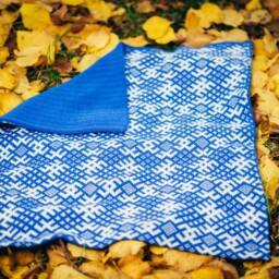 Knitted Baby Blanket Jumis - Newborn Scandinavian Pattern Wool, Alpaca For Kids Different Colours - thumbnail 2