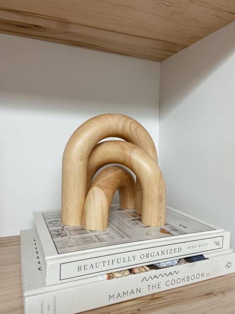 Decorative Wood Arch Object - Set Of 3 Sculpture Set Handmade Arch Decor Object Modern Home Minimalist - image 1