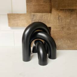 Decorative Wood Arch Object - Set Of 3 Sculpture Set Handmade Arch Decor Object Modern Home Minimalist - thumbnail 3