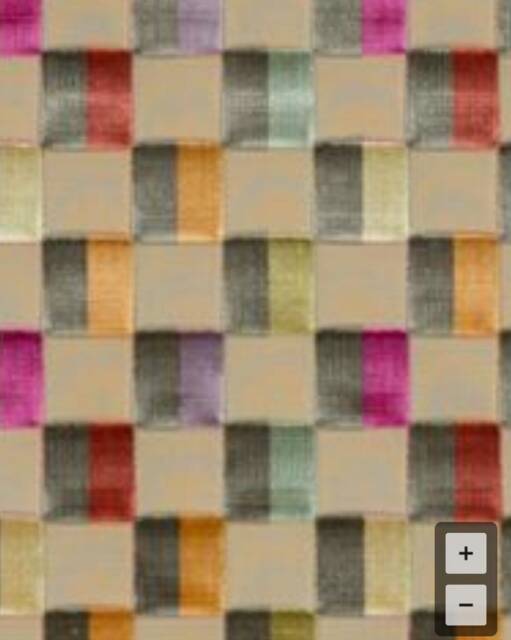 Clarendon Check Velvet in Multi - One Pillow - image 1