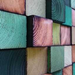 Handmade Reclaimed Wood Wall Art - Green Turquoise Mosaic - thumbnail 4