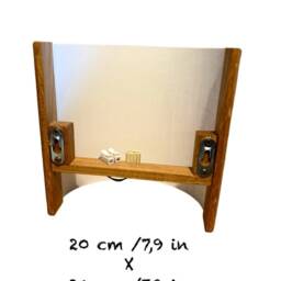 Japandi Wall Sconce Egyptian Papyrus Shade. Plug-In Option. Usa Duties Paid - thumbnail 4