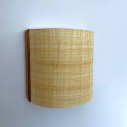 Japandi Wall Sconce Egyptian Papyrus Shade. Plug-In Option. Usa Duties Paid - thumbnail 2