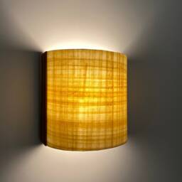 Japandi Wall Sconce Egyptian Papyrus Shade. Plug-In Option. Usa Duties Paid - thumbnail 3