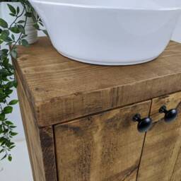 The Brantford/A Handmade Solid Wood Bathroom Vanity Unit - thumbnail 3