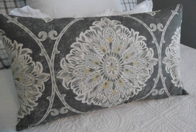 Pillow Cover.slipcovers.farmhouse Glam.greys.taupe.beige.cream Cover.toss Pillow.bold Print - image 1