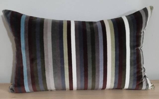 Christian Lacroix Striped Velvet Cushion Cover - 35x55 cm - image 1