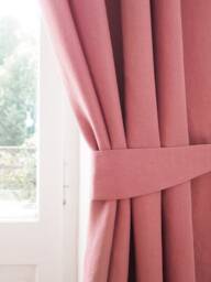 Dusty Pink Linen Curtain Tie Back, Heavyweight