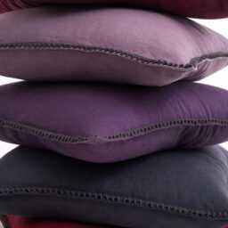 Linen Pom Pillowcase, Washed Linen Pillowcase With Zipper. Stylishe Custom Size Throw Pillows - thumbnail 2