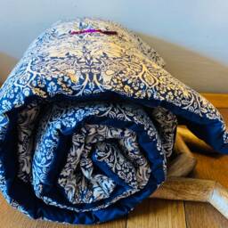 William Morris Blue Brer Rabbit Throw/ Lap Blanket/ Christmas Gift Of Warmth - thumbnail 2