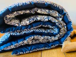 William Morris Blue Brer Rabbit Throw/ Lap Blanket/ Christmas Gift Of Warmth - thumbnail 1