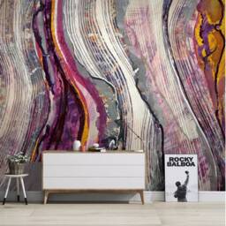 3D Abstract Painting Wallpaper, Artistic Textured Wall Mural, Peel & Stick - thumbnail 3