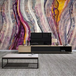 3D Abstract Painting Wallpaper, Artistic Textured Wall Mural, Peel & Stick - thumbnail 2