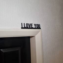 I Love You Door Topper, Shelf Decor, Wall Quirky Home Interior Gift, Door Decoration - thumbnail 2