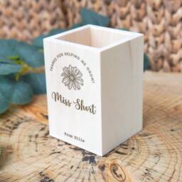 Personalised Teachers Gift Ideas UK Personalized Pencil Pot Teacher Gifts For Classroom Thank You Helping Me Grow - thumbnail 2