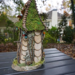 Large Handmade Bird House, Personalized Gift, Tmade Gift - Chcikapee Inn - thumbnail 2