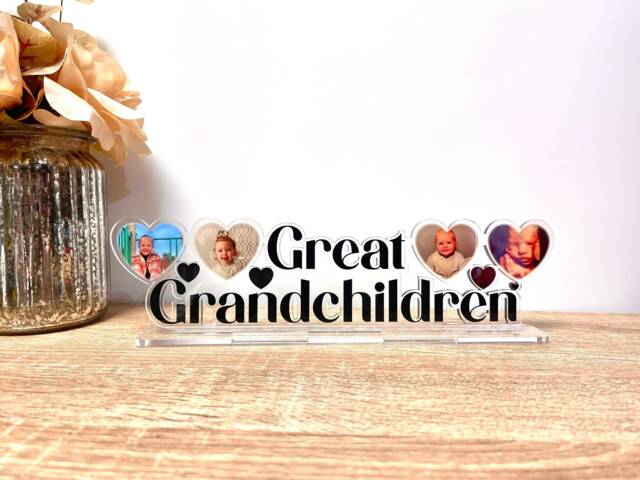 Great Grandchildren Personalised Photo Frame - Mother's Day Gift Grandparents Nana Grandma Grandad Family Memories - image 1