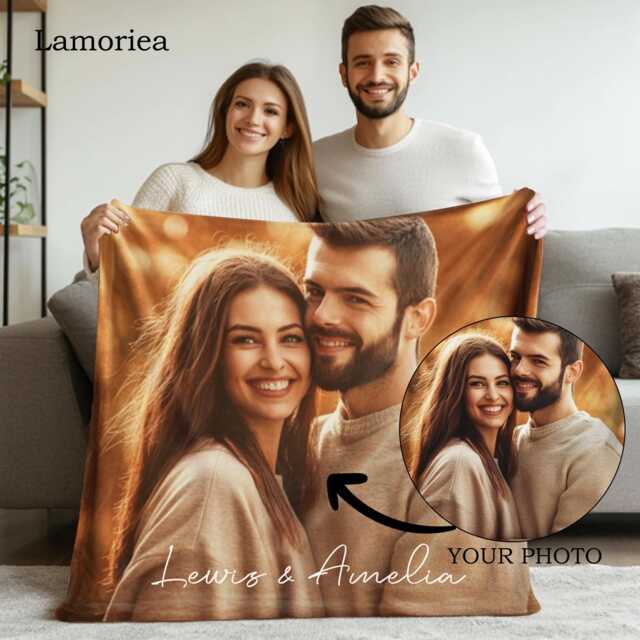 Custom Couple Anniversary Blanket, Throw Valentine Funny Gift, Wedding Married Gift - image 1