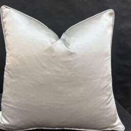 Sahco Mida Designer Silver Grey Woven Silk Contemporary Sofa Cushion Pillow Cover - thumbnail 4