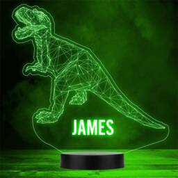3D Roaring Tyrannosaurus Rex Dinosaur T-Rex Personalised Gift Colour Night Light