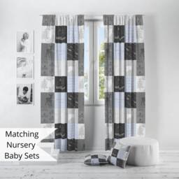 Wizard Nursery Curtains Blue Potter Inspired Cotton Decor - thumbnail 3
