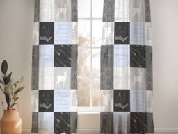 Wizard Nursery Curtains Blue Potter Inspired Cotton Decor