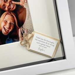 Personalised Forever Friends Scrabble Gift Frame - Friend's Birthday Gift For Bestie Bff Home Decor Photo - thumbnail 3