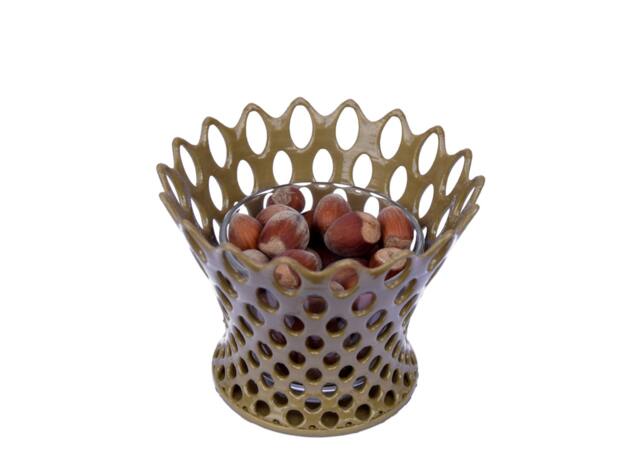 3D Printed Modern Voronoi Bowl Or Candle Holder - image 1