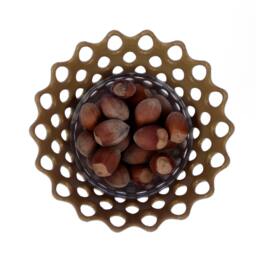 3D Printed Modern Voronoi Bowl Or Candle Holder - thumbnail 2