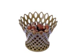 3D Printed Modern Voronoi Bowl Or Candle Holder