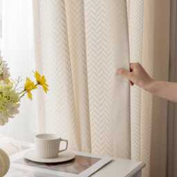 Custom Curtains Wave Style Net Sheer Voile Curtain For Bedroom Living Room - thumbnail 2